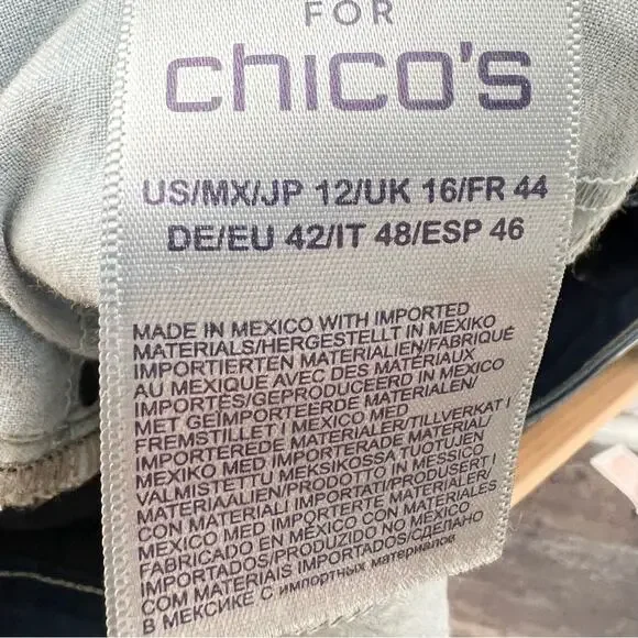 NYDJ dark wash straight leg lift and tuck jeans size 12 B100 - Picture 3 of 7